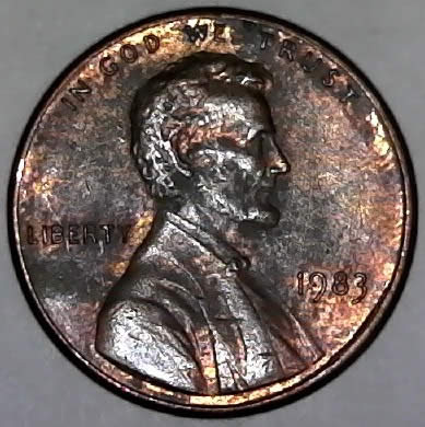 1983-P-Lincoln-Memorial-Cent-With-Peripheral-Die-Damage.